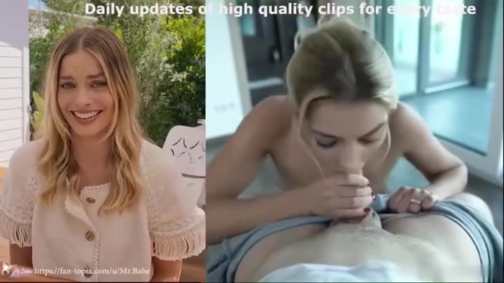 Nude Margot Robbie will finish you off on split screen