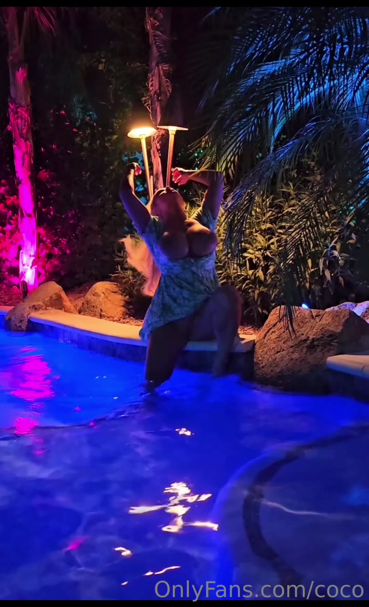 Coco Austin Nude At The Pool Video Leaked PornX image
