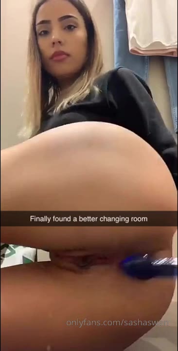 Sasha Nude Onlyfans Masturbating in a Changing room Porn Video Leaked