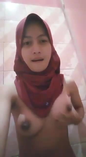 Abg Colmek Jilbab Coklat Rumahan