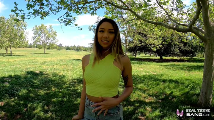 BANG Fresh Teen Kimora Quin Fucks In Public Park