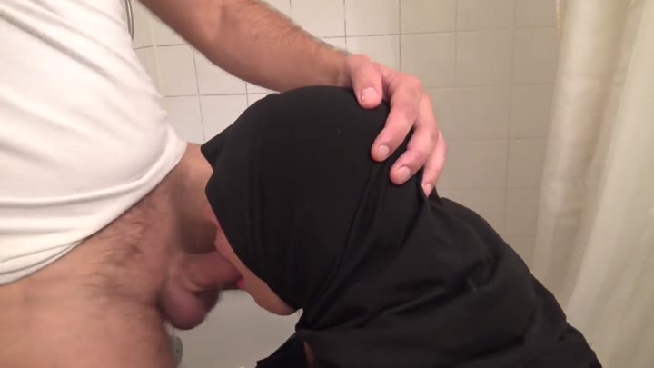 Hijab Muslim Arab Radical Toilet Blowjob And Deepthroated Mouth