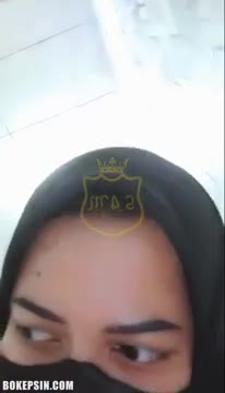 Vebby Jilbab Hitam Nyepong Suami Lanjut Omek Hijab Jilbab Masker Ayamkampus