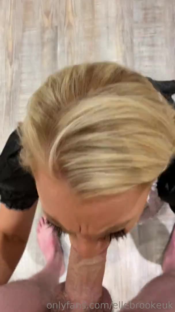 Elle Brooke Maid Deepthroat Blowjob Onlyfans Video Leaked