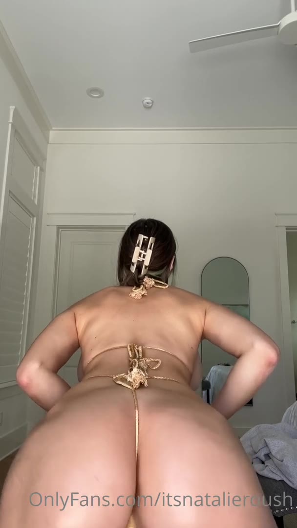 Natalie Roush New Oiled Bikini Try On Haul Video Leaked