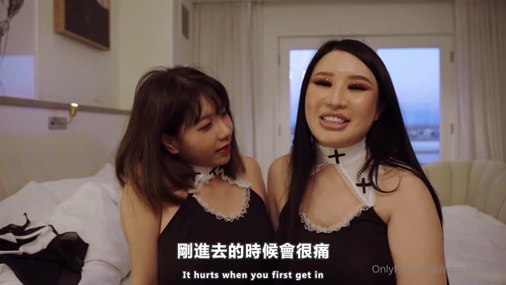 OnlyFans | 2024 | Wu Mengmeng Dress Up As A Nun With An American Actress