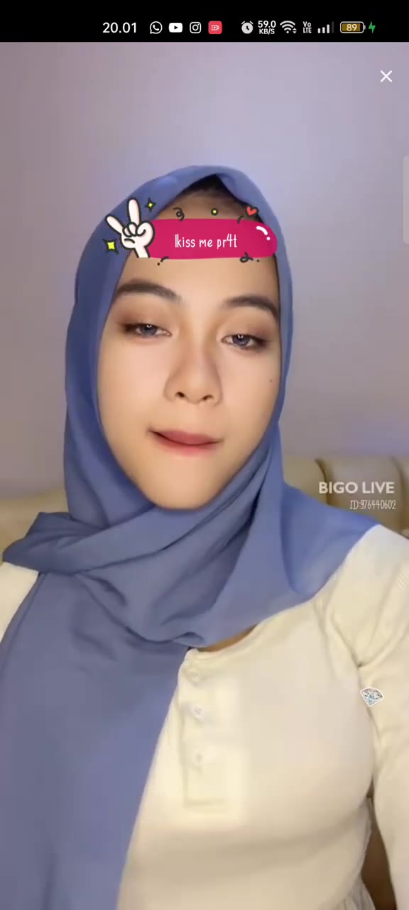 BIGO LIVE HIJAB SAN9E MAIN LIDAH