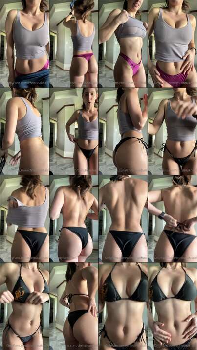 Christina Khalil Black Bikini Try On Haul Video Leaked
