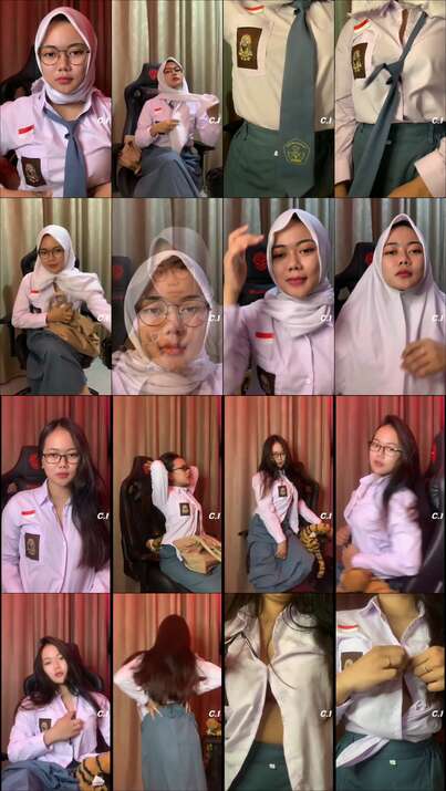 Dedek Hijab gemezin baju sekolah