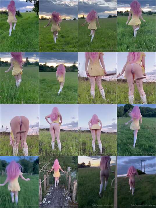 Belle Delphine Nude Running Outdoor Video Leaked
