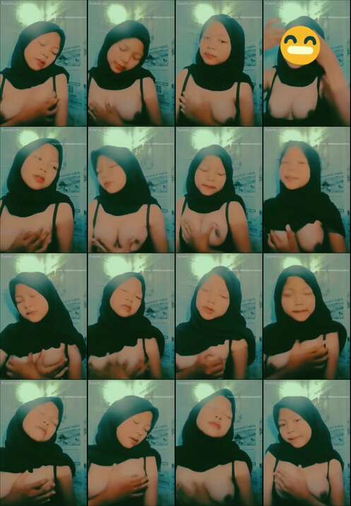 Hijab ABG Asik Remes Toket