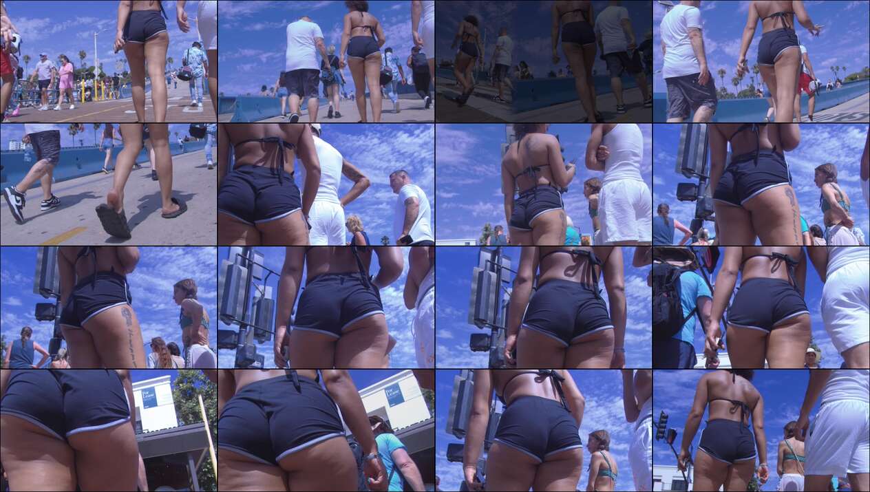 ebony ass shorts video