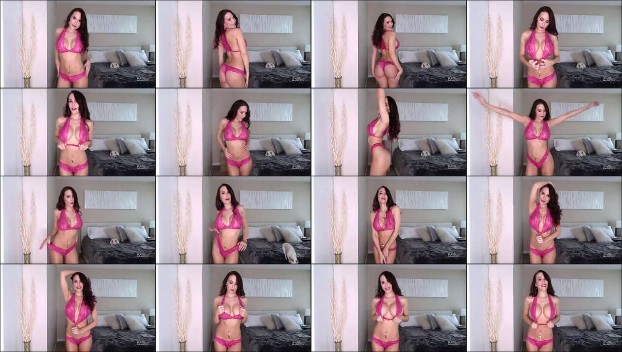 Katie Banks Pink Lace Lingerie Video Leaked