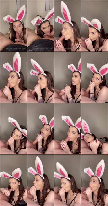 XoSarahx Bunny Deepthroat Blowjob Video Leaked
