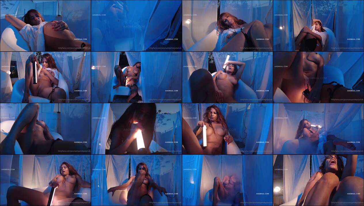 ( New ) Poonam Pandey VIP CLUB OnlyFans Playing With Tube Light