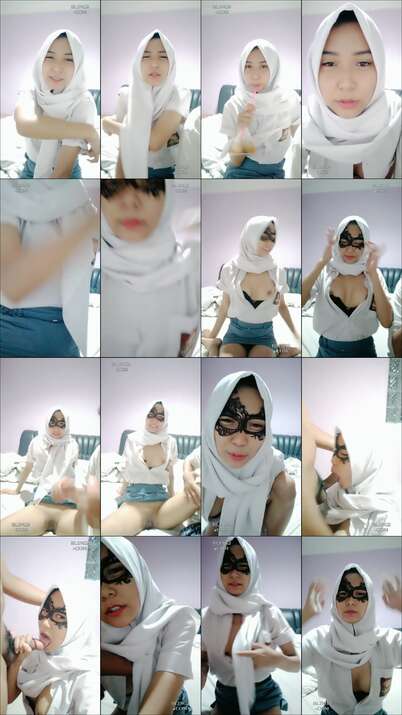 Jeslyn Cantik Jilbab SMA Mulus Diewe Pacar LIVE