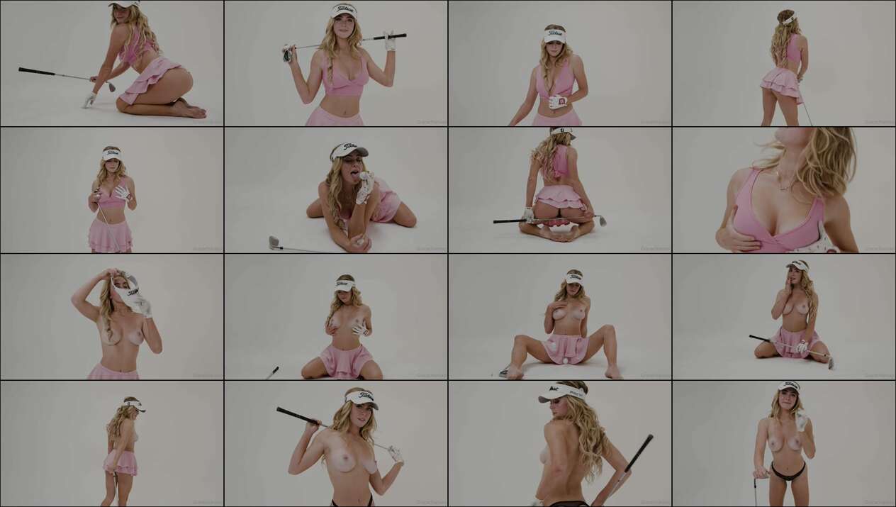 Grace Charis Nude Golfer Striptease Video Leaked