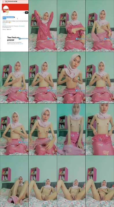 Azlan si Hijab Pink omek di live