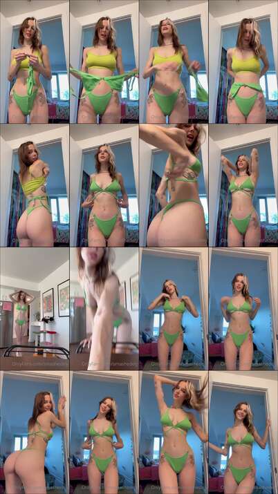 Ashley Matheson Nip Slip Bikini Try On Video Leaked