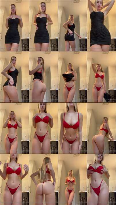 Aubrey Chesna Topless Dress Striptease Video Leaked