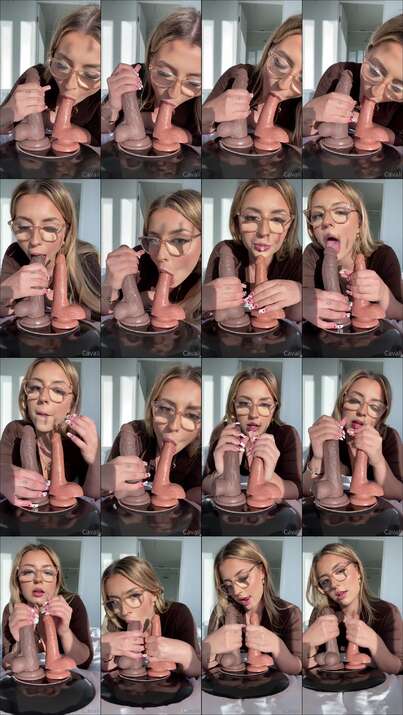 Lilith Cavaliere Double Dildo Sucking Video Leaked