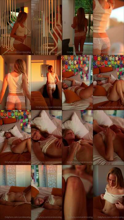 Caroline Zalog Sexy Bedroom Tease Video Leaked